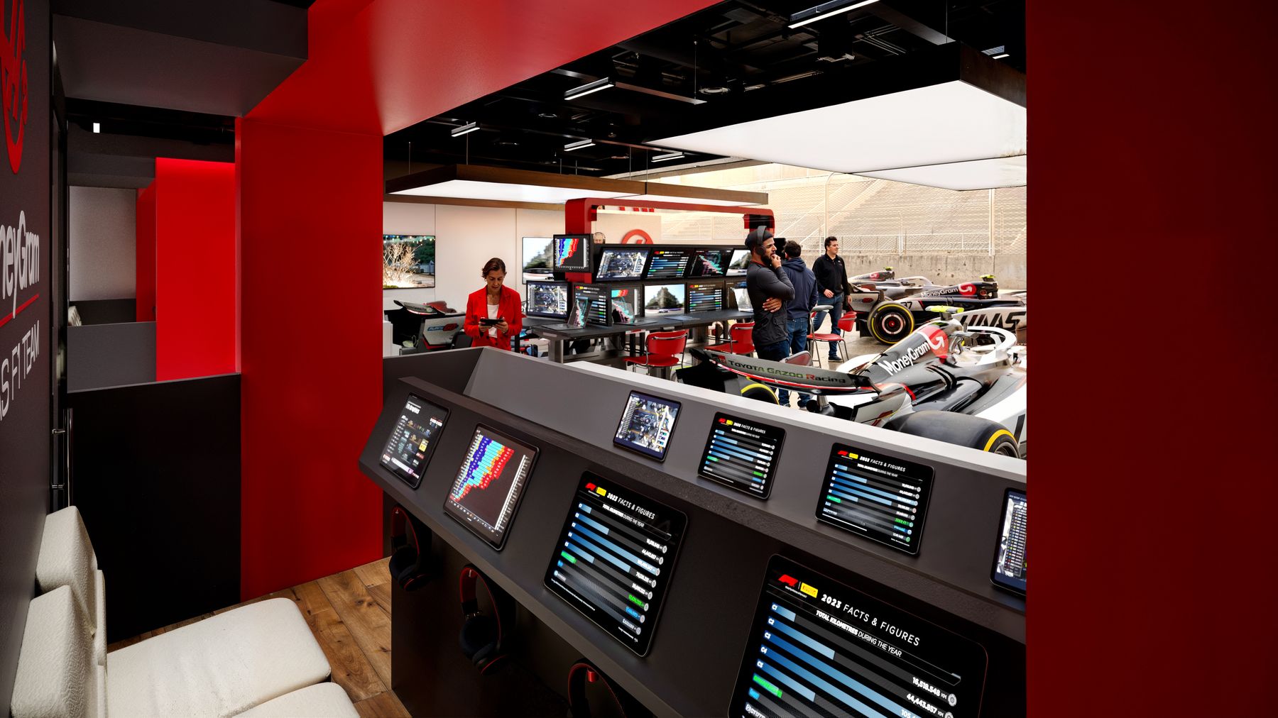 Haas F1 Team Garage