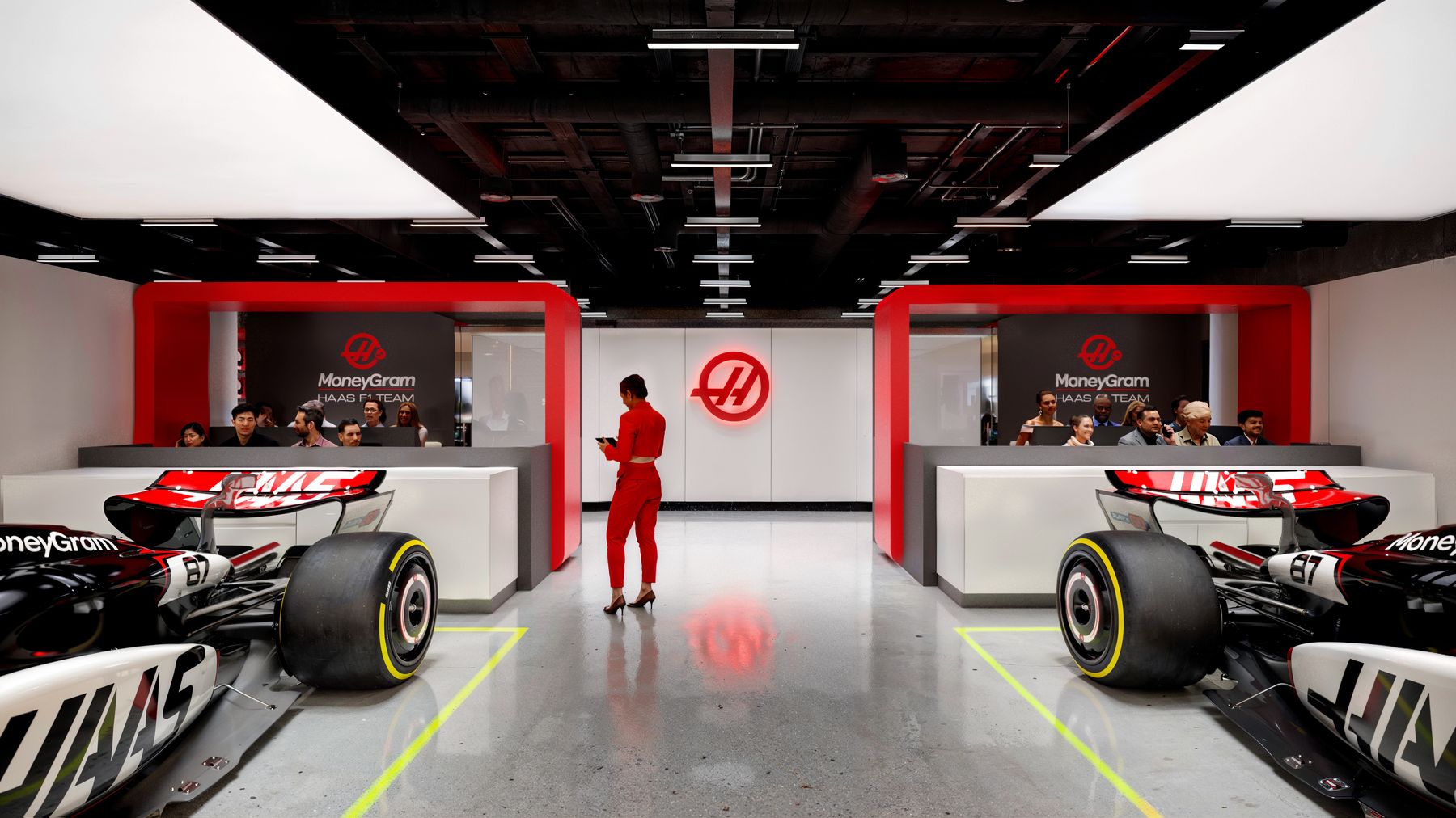 Haas F1 Team Garage