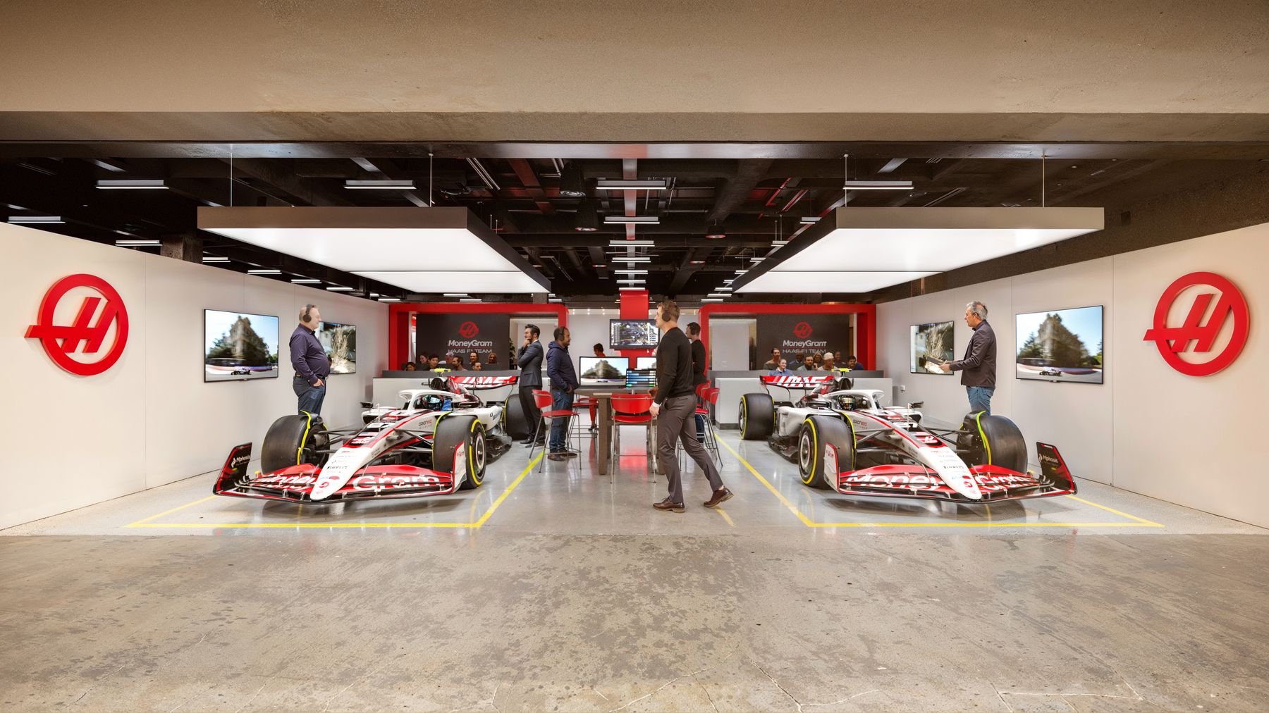Haas F1 Team Garage